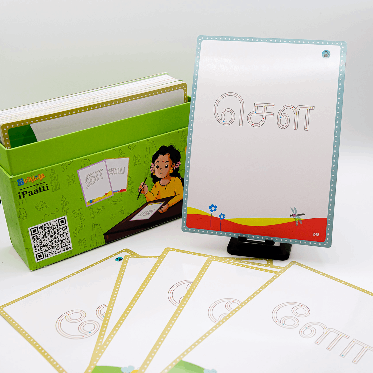 உயிர்-மெய் 247 | Uyir-Mei 247 – Traceable Tamil Letter Flashcards